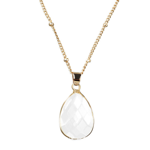 Copper Chain Drop Pendant Necklace Ladies