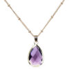 Copper Chain Drop Pendant Necklace Ladies