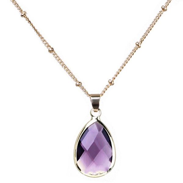 Copper Chain Drop Pendant Necklace Ladies
