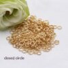 14K Pack Broken Ring Color Retention Diy Ornament