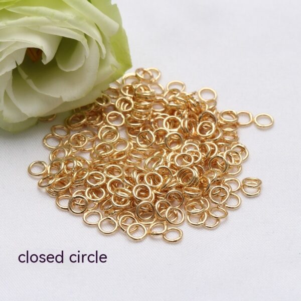 14K Pack Broken Ring Color Retention Diy Ornament