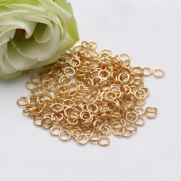 14K Pack Broken Ring Color Retention Diy Ornament