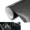 Car Styling Glossy Black 5D Carbon Fiber Vinyl film Car Wrap