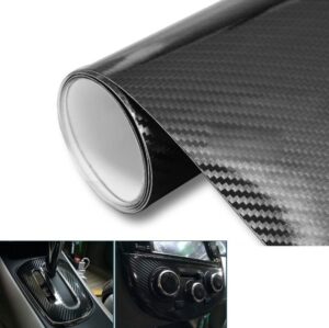 303634645561.jpg Car Styling Glossy Black 5D Carbon Fiber Vinyl film Car Wrap