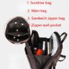 Multifunctional fashion oil wax leather backpack