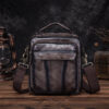 Crazy Horse Leather Retro Men's 8-inch One-shoulder Diagonal Bag