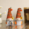Pumpkin Sunflower Faceless Doll Dwarf Ornaments Window Decorations Harvest Festival Elf
