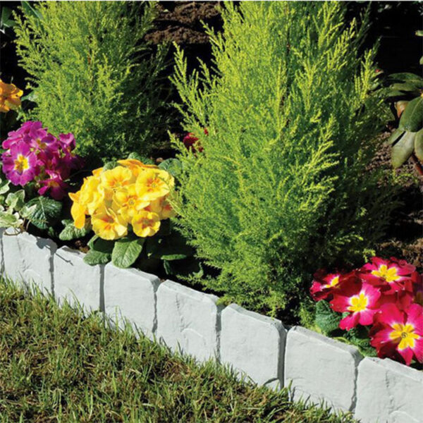 Imitating Stone Garden Fence PP Plastic Fence Ground Fence