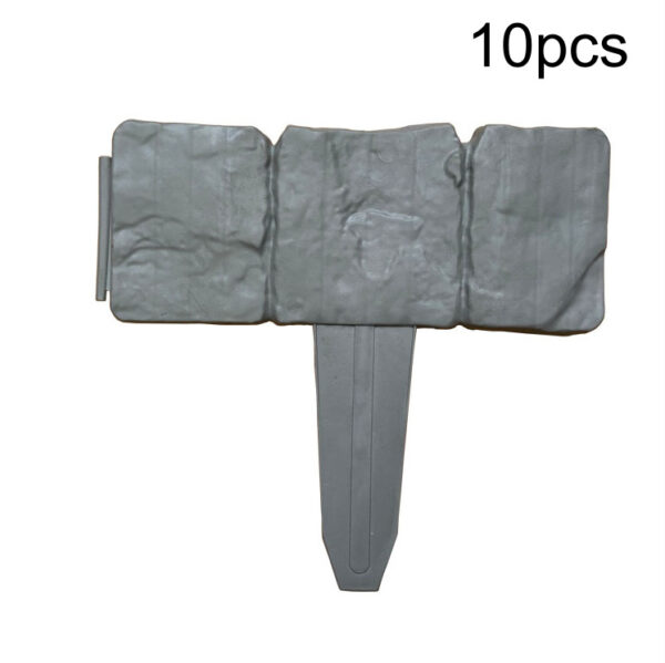 Imitating Stone Garden Fence PP Plastic Fence Ground Fence