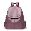 Xiangfei Kangaroo Soft Leather Backpack Female New Fashion Casual Backpack Soft Leather Large Capacity Travel Bag