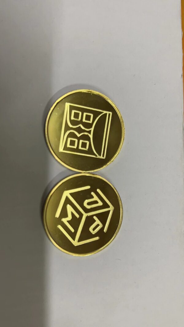 A Stylish And Simple Laser Engraved Commemorative Medallion For Home Use