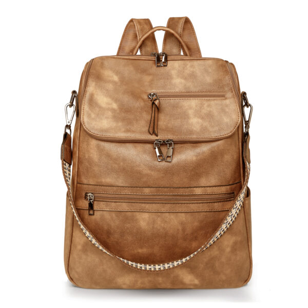 Retro College Students' Backpack Trendy High Sense Bag